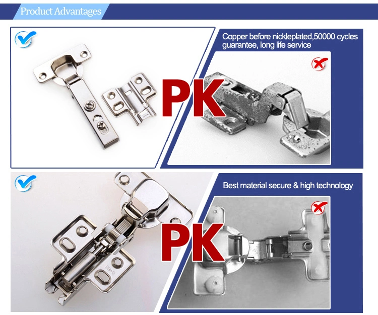 Nickel Plated Full Overlay/ Half Insert, Ty Sofa Bed Mechanisms Furniture Hinge